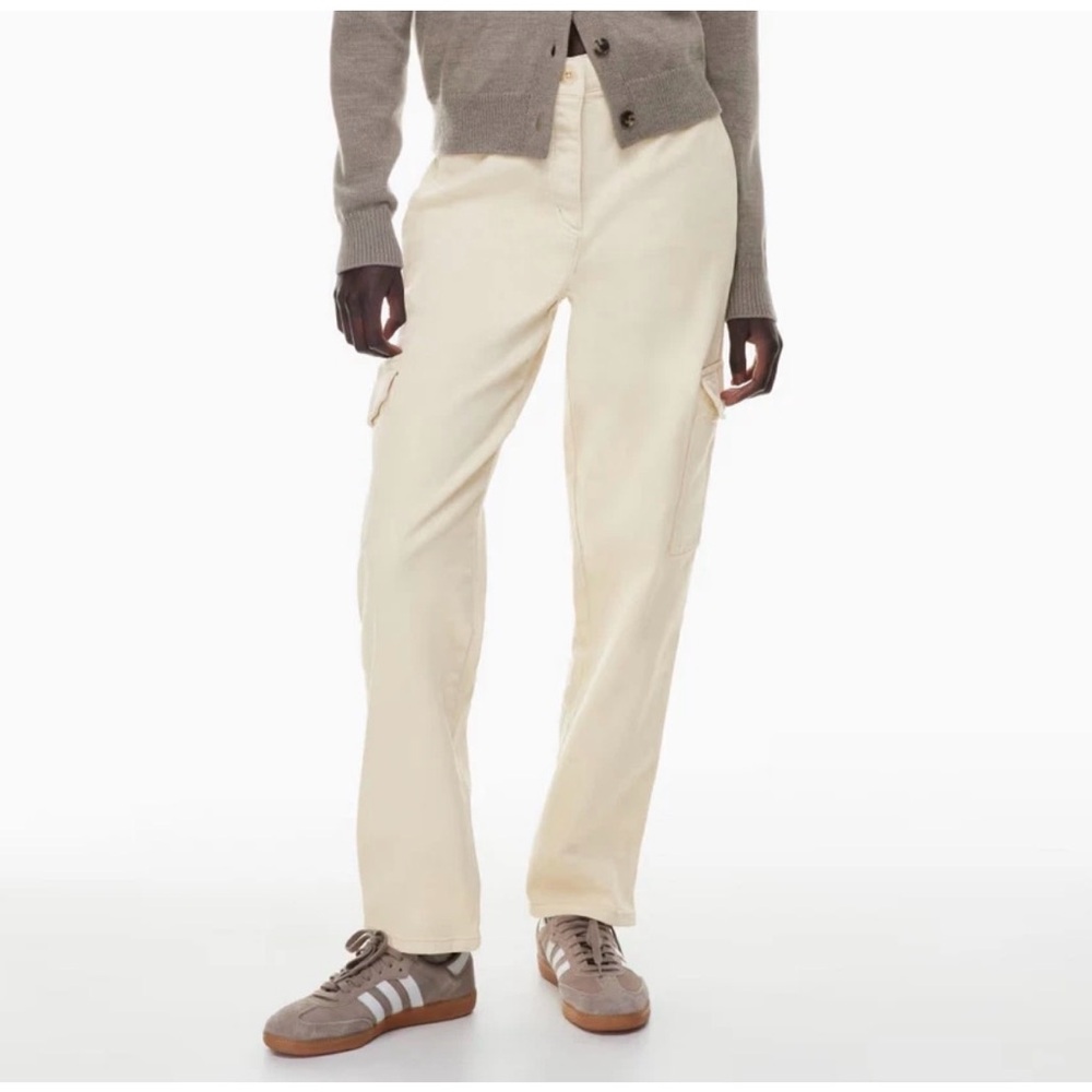 Wilfred Cream Straight-Leg Cargo Jeans